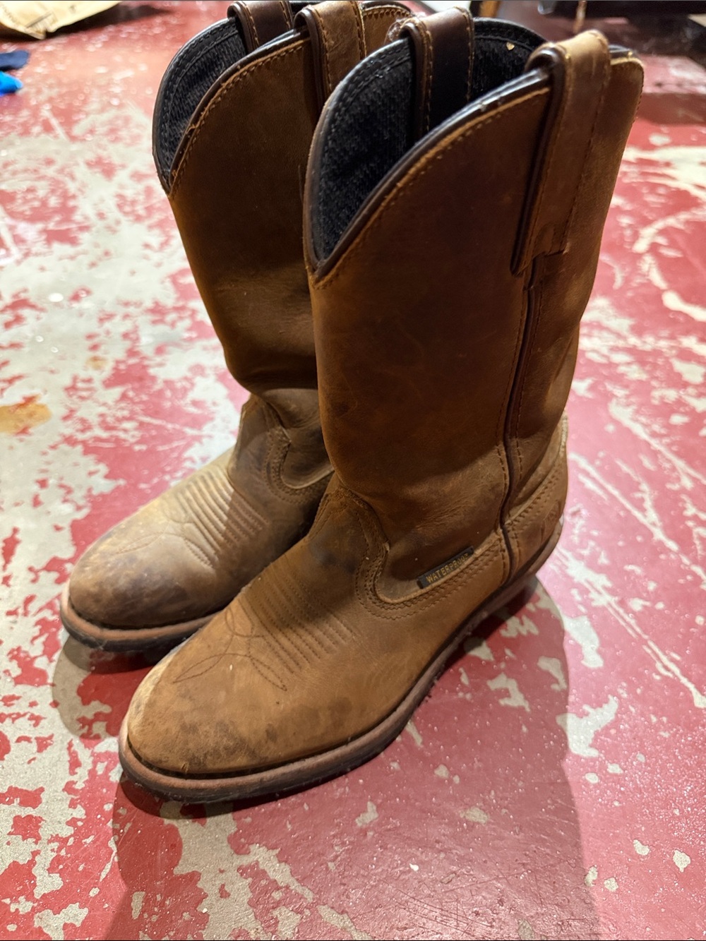 Women’s Dan Post Brown Leather Western Work / Cowboy Boots